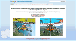 Desktop Screenshot of hangglidinginterlaken.com